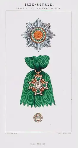 Hausorden der Rautenkrone Sachsen Orden Ordre medal decoration