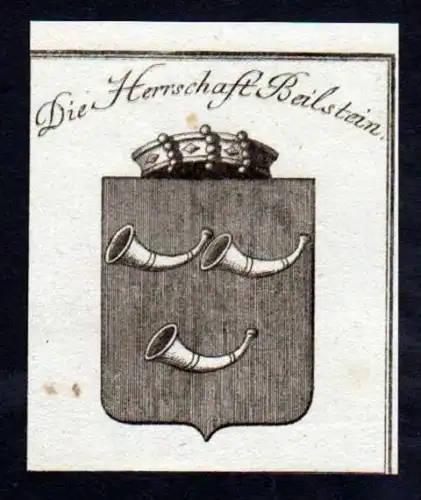Beilstein Mosel Rheinland Pfalz Wappen Kupferstich