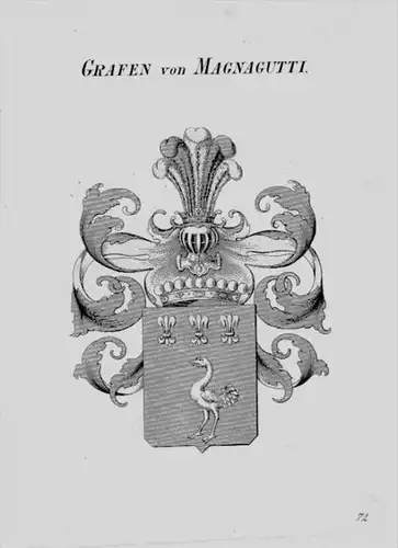 Magnagutti Wappen Adel coat of arms heraldry Heraldik crest Kupferstich