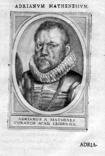 Adrian van Mathenes Leiden Holland Portrait Kupferstich gravure