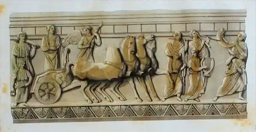 Etrusker Etrusca Relief Antike mythology Aquatinta aquatint
