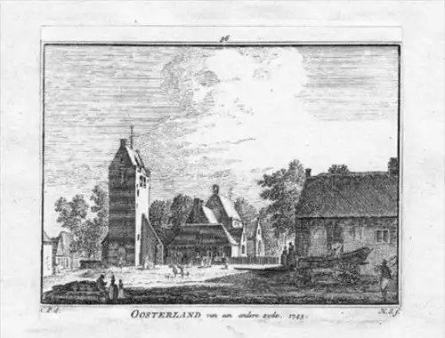 Oosterland Schouwen-Duiveland Holland engraving Kupferstich gravure