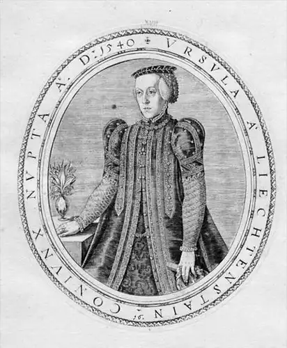Ursula Fugger (1542-1573) von Lichtenstein zu Carneid Kirchberg Weißenhorn