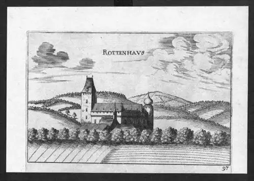 Schloss Rottenhaus Wieselburg Kupferstich Vischer engraving