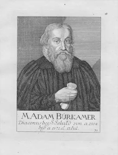 Adam Bürkamer Diakon St. Sebald Sebalduskirche Nürnberg Portrait