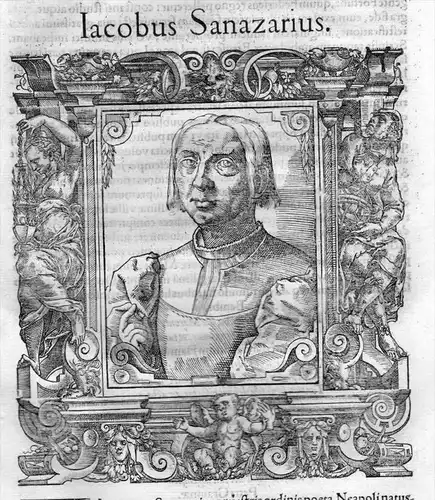 Iacobus Sanazarius - Jacopo Sannazaro (1458 - 1530) Italien Renaissance poet Dichter