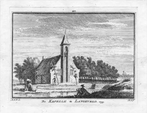 Langeveld Noordwijkerhout Holland engraving Kupferstich gravure