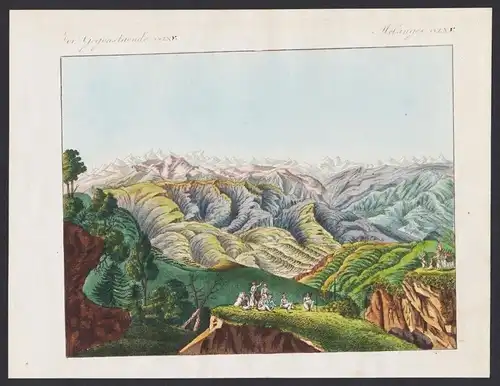 Verm. Gegenst. CCLXIV u. CCLXV - Zwei Ansichten des Himalih-Gebirges  - Himalaya Himalaja 2 s view