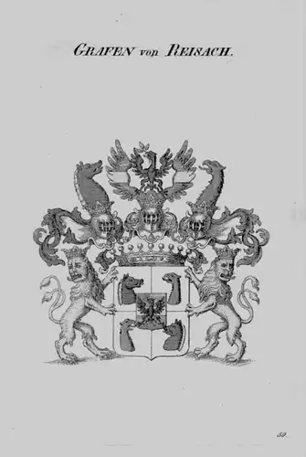 Reisach Wappen Adel coat of arms heraldry Heraldik crest Kupferstich