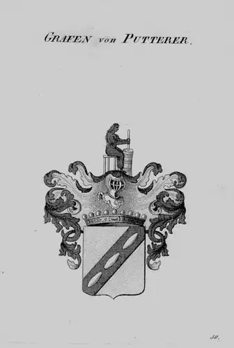 Putterer Wappen Adel coat of arms heraldry Heraldik crest Kupferstich