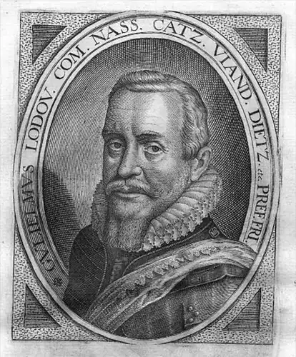 Wilhelm Ludwig v Nassau Kupferstich Portrait