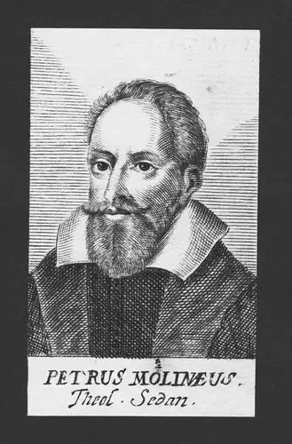 Pierre Dumoulin Theologe London Leiden Sedan Kupferstich Portrait