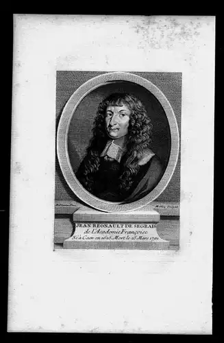 Jean Regnault de Segrais - Jean Regnault de Segrais (1624 - 1701) poet poete Caen Dichter Frankreich France K