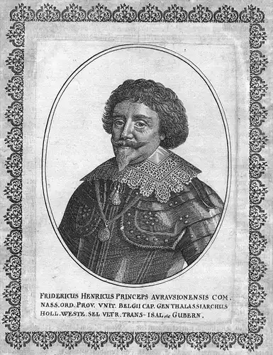 Frederik Hendrik van Oranje (1584 - 1647) / Friedrich Heinrich v. Oranien Holland Portrait