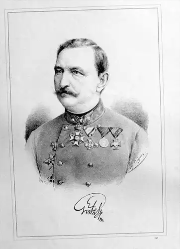 Wilhelm Ritter von Görtz Original Lithographie Portrait Litho