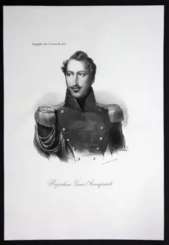 Napoleon Louis Bonaparte König von Holland Herzog Lithographie Portrait