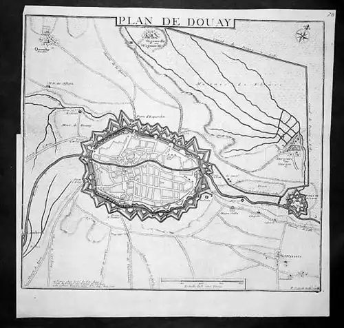 Douai Nord-Pas-de-Calais Gravure