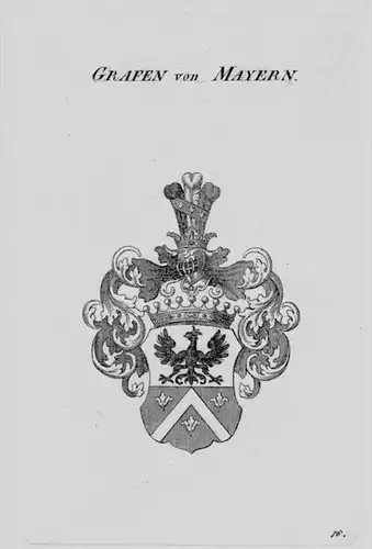 Mayern Wappen Adel coat of arms heraldry Heraldik crest Kupferstich