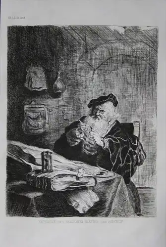 Jan de Bisschop Faksimile engraving  Portrait