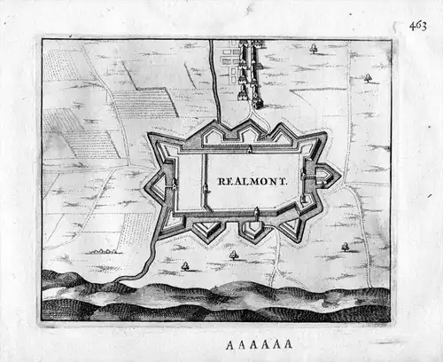 Realmont Albi Frankreich France gravure estampe Kupferstich