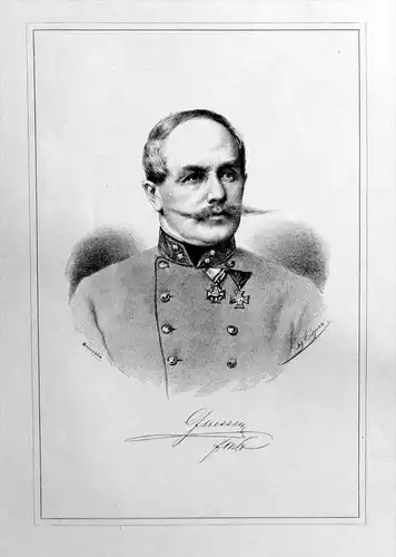 Gustav Graf Messey de Bielle Portrait Lithographie litho lithograph