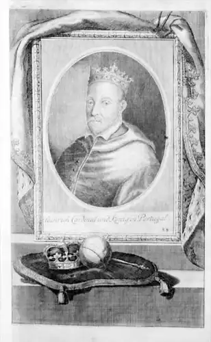 Heinrich I Don Henrique Portugal Portrait  gravure