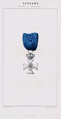 Ordre d'Isabelle II Isabella Spanien Espana Spain Orden medal decoration