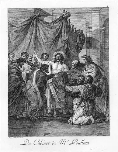 Alessandro Turchi Jesus painting engraving