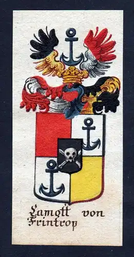 Lamott von Frintrop Böhmen Wappen coat of arms Manuskript