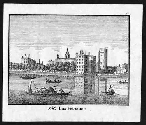 Lambethouse London Great Britain England Lithographie
