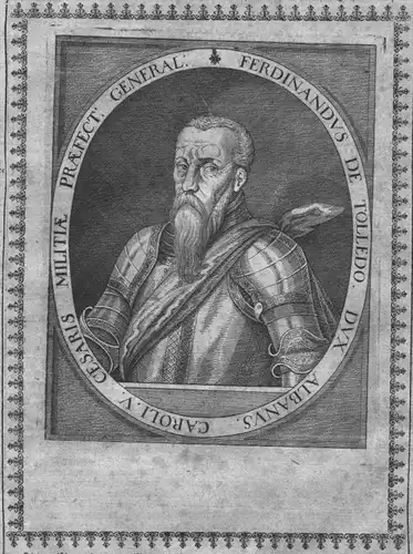 Fernando Alvarez de Toledo Alba Portrait Kupferstich engraving