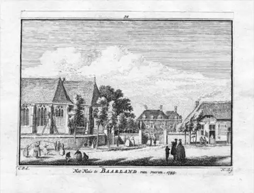 Baarland Borsele Zeeland Holland  gravure