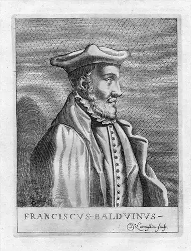 Francois Baudouin Humanist Kupferstich Portrait engraving