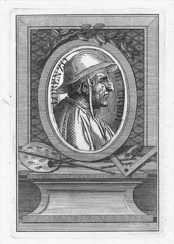 Lorenzo di Credi painter Kupferstich Portrait engraving