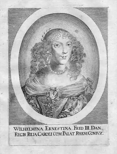 Wilhelmine Ernestine v. Denmark Norway Portrait