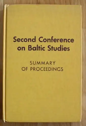 Conference Baltic Studies 1971 Baltikum