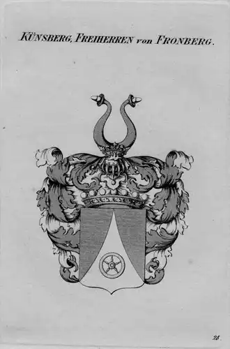 Fronberg Wappen Adel coat of arms heraldry Heraldik crest Kupferstich