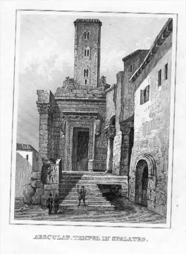 Split Croatia Kroatien engraving