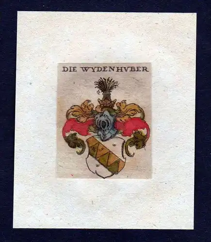 h. von Wiedenhuber Wappen Adel coat of arms heraldry Heraldik Kupferstich