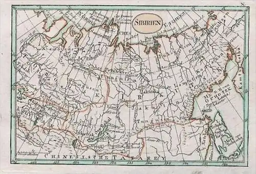 Russia Siberia Sibirien Map Schindelmayer