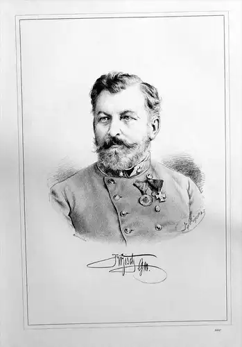 Joseph Krzisch Feldmarschalleutnant Portrait Litho Lithographie lithograph