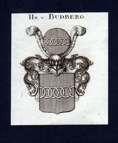 Herren v. Budberg Heraldik Kupferstich Wappen