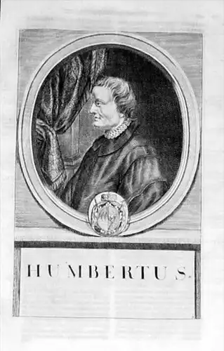 Hunbart Bischof v Würzburg Kupferstich Portrait engraving gravure