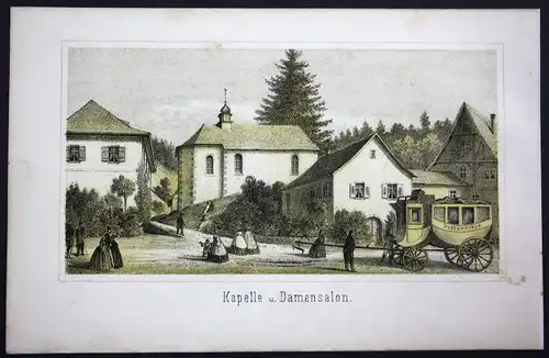 Bad Rippoldsau Kapelle Schwarzwald Baden-Württemberg Lithographie