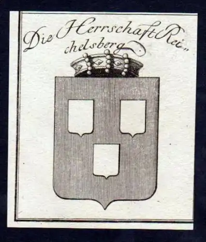 Herrschaft Reichelsberg Bayern Wappen Kupferstich