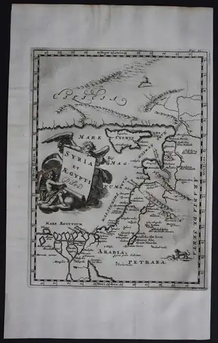Cyprus Holy Land Israel Syria Palestine Egypt map carte engraving