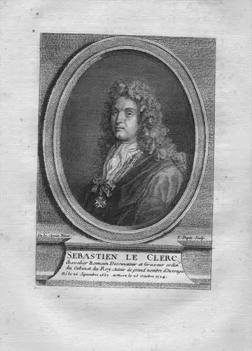 Sebastien Le Clerc  - Sebastien Le Clerc der Ältere (1637 - 1714) engraver Kupferstecher graveur Lothringen