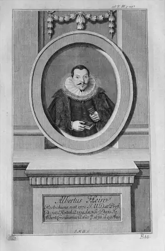 Albert Hein d. Ältere Rostock Portrait  gravure