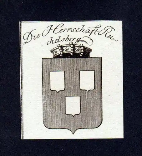 Herrschaft Reichelsberg Kupferstich Wappen