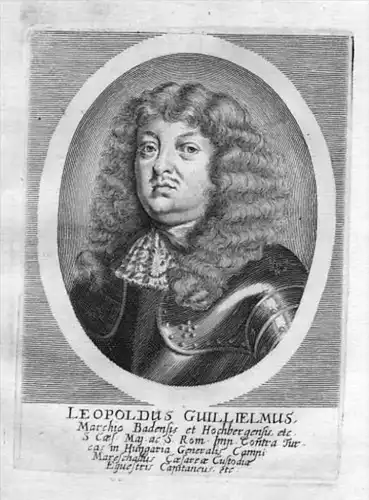 Leopold Wilhelm v. Baden-Baden (1626 - 1671) Feldmarschall Markgraf Portrait